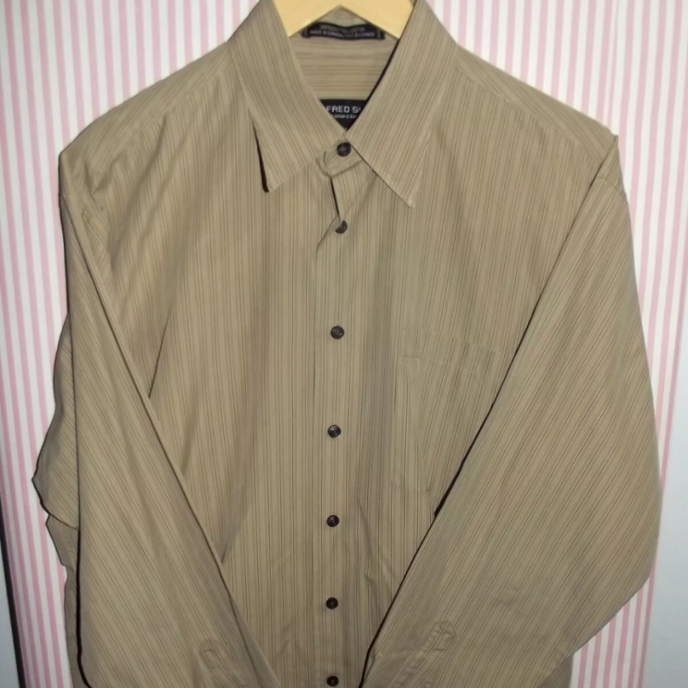 ALFRED SUNG LONG SLEEVE BROWN SIZE M